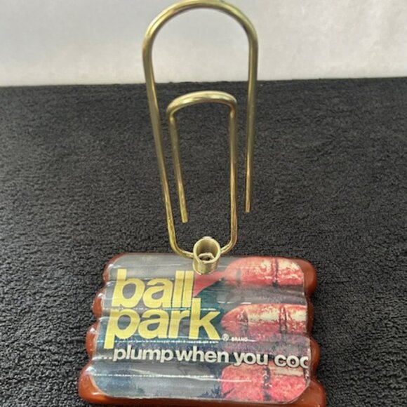 Vintage Ball Park Franks Hot Dog Note & Pen Holder - Picture 1 of 4